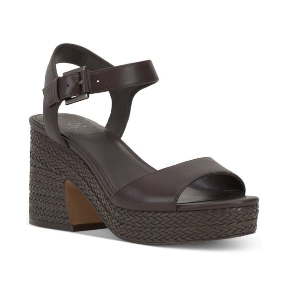 Vince Camuto Women’s Ranneli Strappy Espadrille Sandals Root Beer Size 9 NIB - Picture 1 of 2
